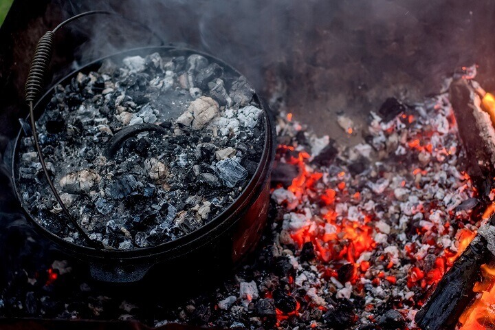 Dutch Oven With Coals On Top