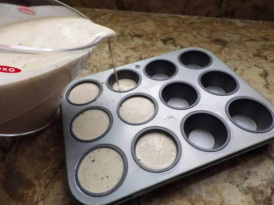 Filling Cupcake Tin With Soap