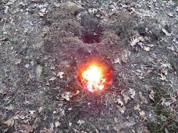 Fire in Dakota Fire Pit