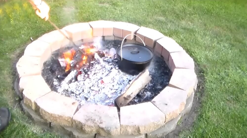 Fire Pit with Dutch Oven