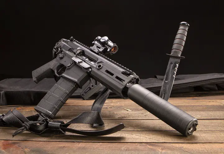 Firearm With Suppressor