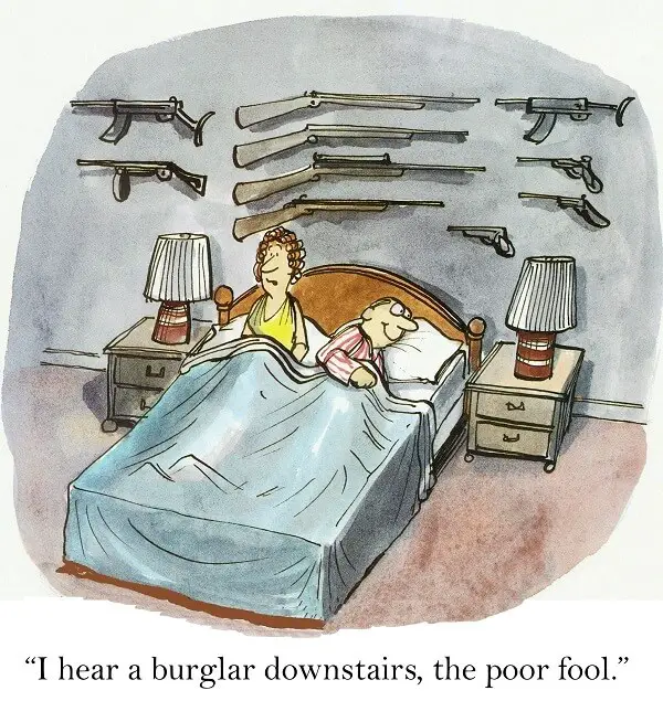 Funny Guns Home Defense Comic