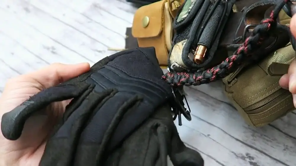 Gloves and Carabiner