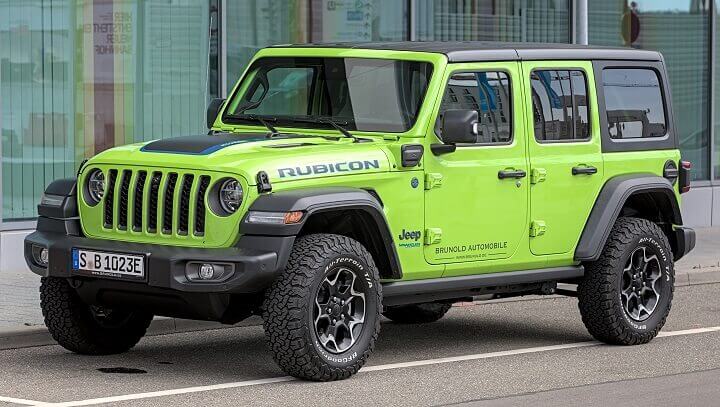 Green Jeep Rubicon