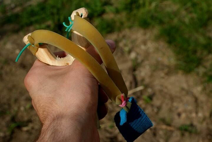 Holding Slingshot