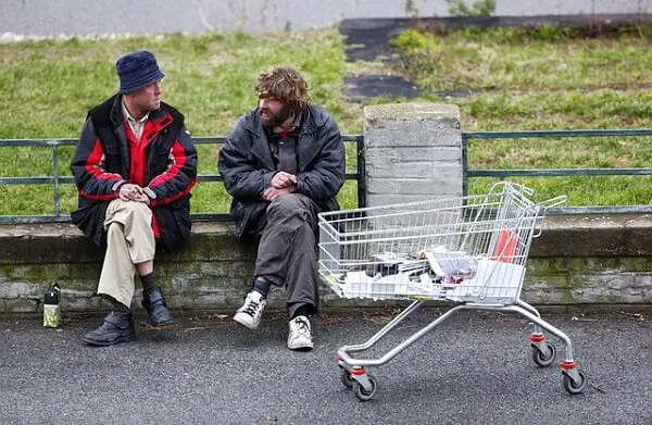 Homeless People Talking