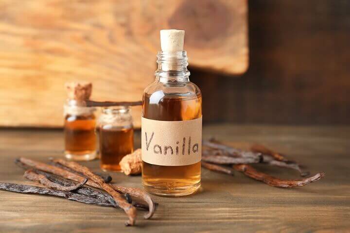 Homemade Vanilla Extract in Bottle