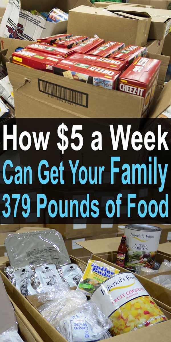 How $5 a Week Can Get Your Family 379 Pounds of Food
