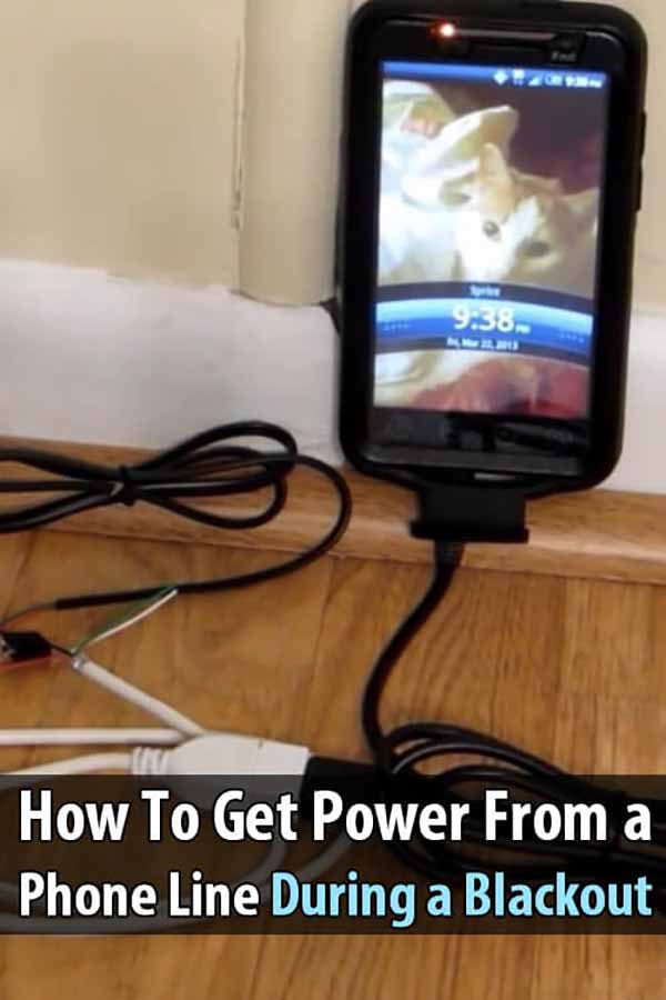 How to Get Power From a Phone Line During a Blackout
