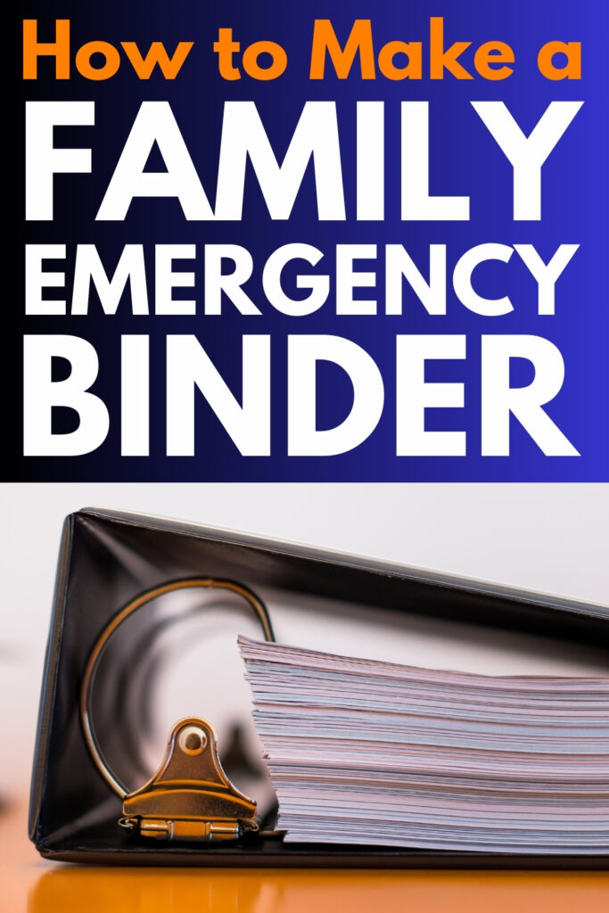 How to Create a Family Emergency Binder