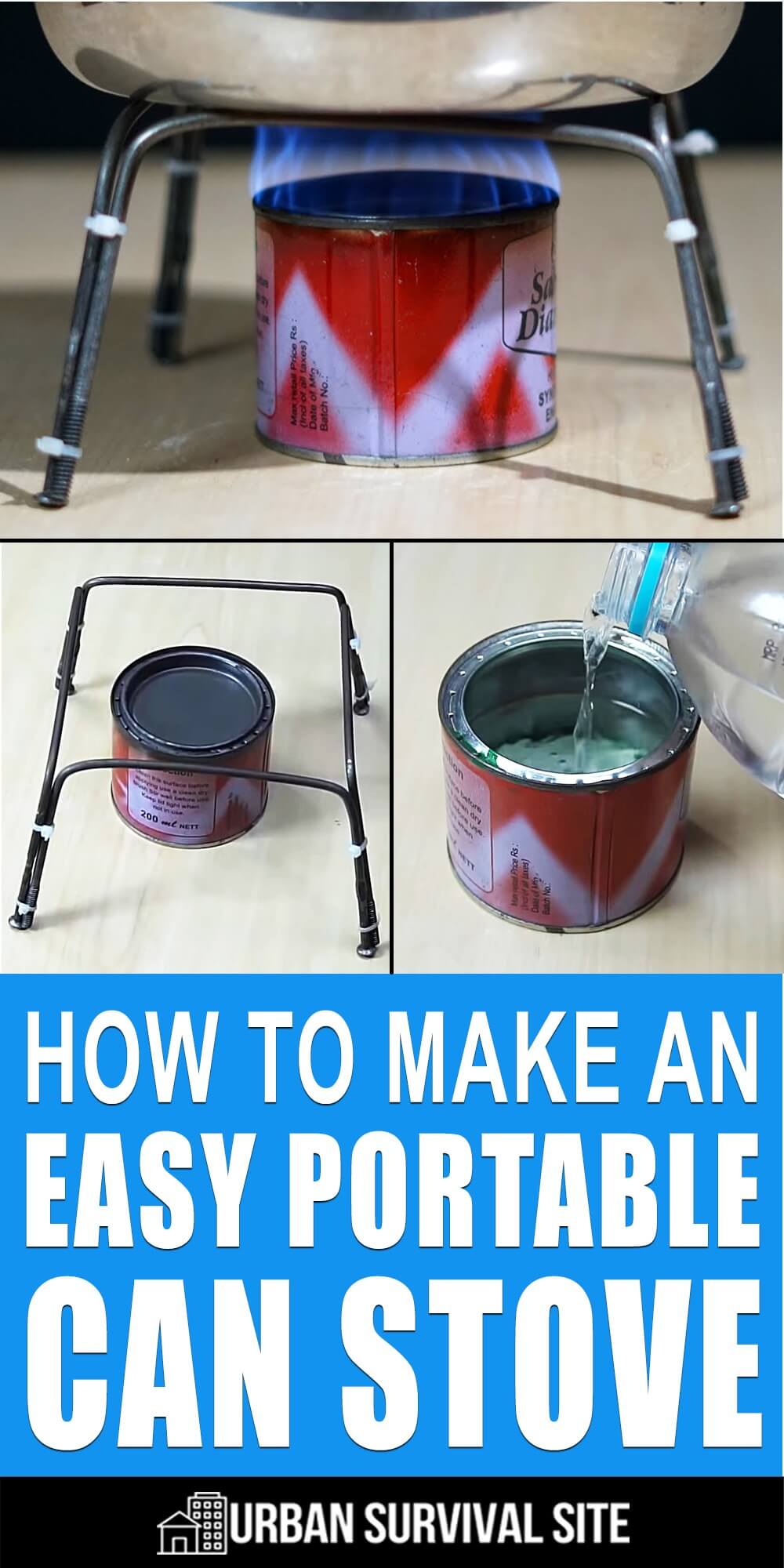 How To Make An Easy Portable Can Stove