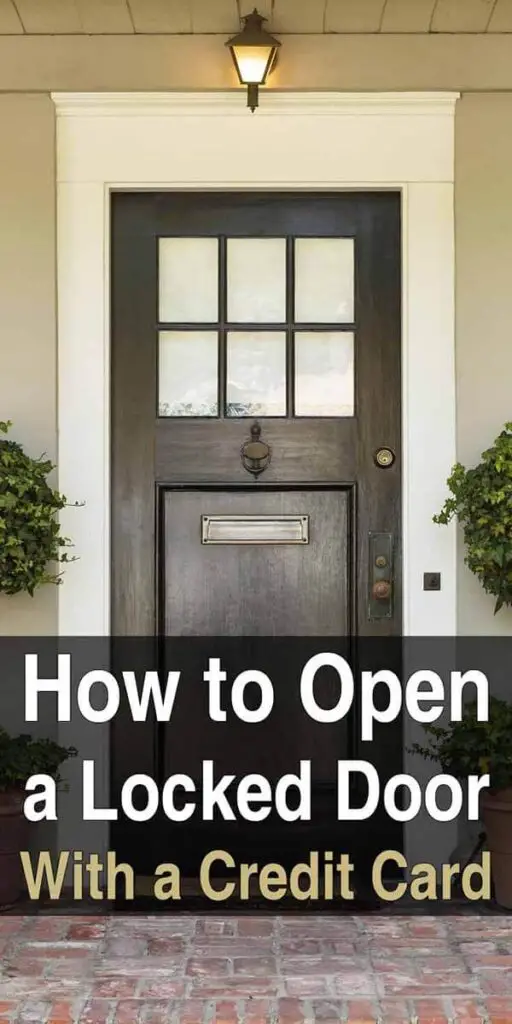 How to Open a Locked Door With a Credit Card Urban Survival Site