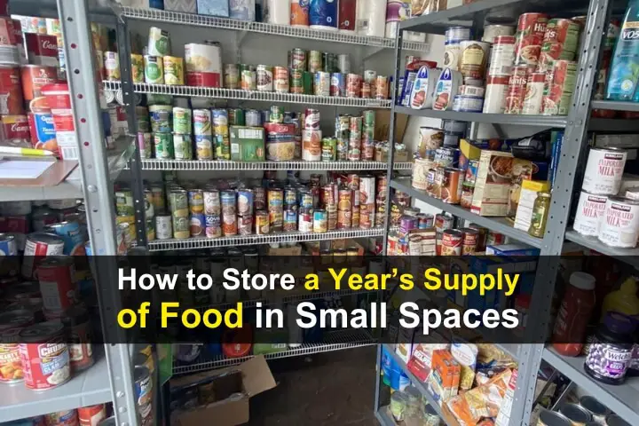 How to Store a Year’s Supply of Food in Small Spaces