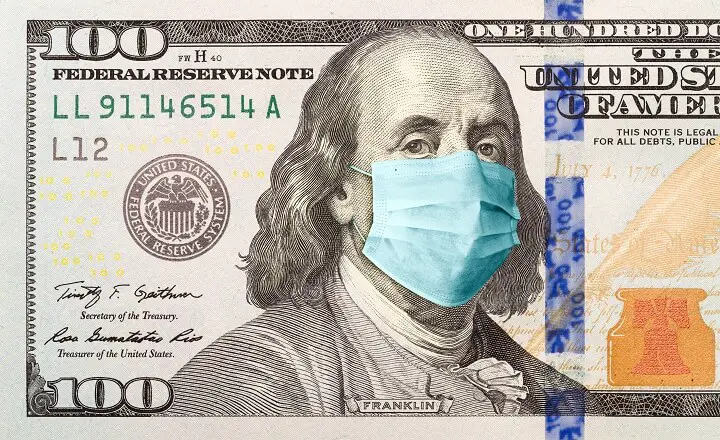 Hundred Dollar Bill Face Mask