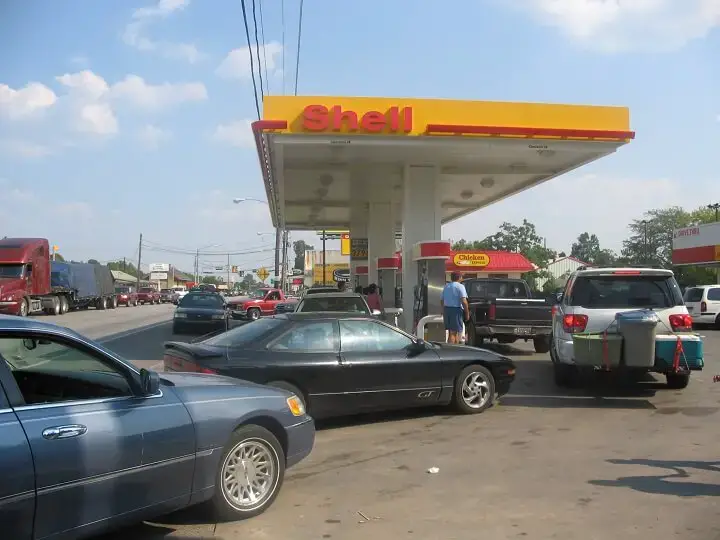 Lines At Gas Station