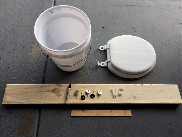 Materials for Improvised Toilet