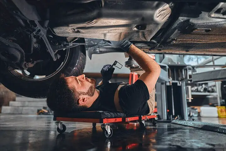Mechanic Under Car