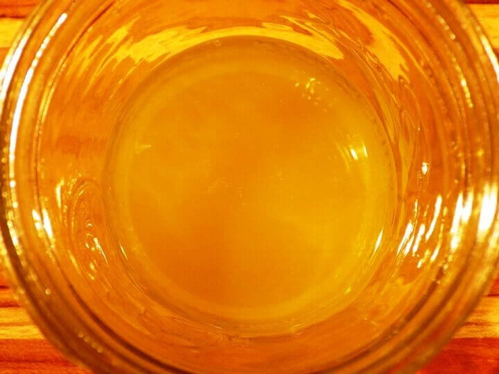 Melted Oils in Beeswax