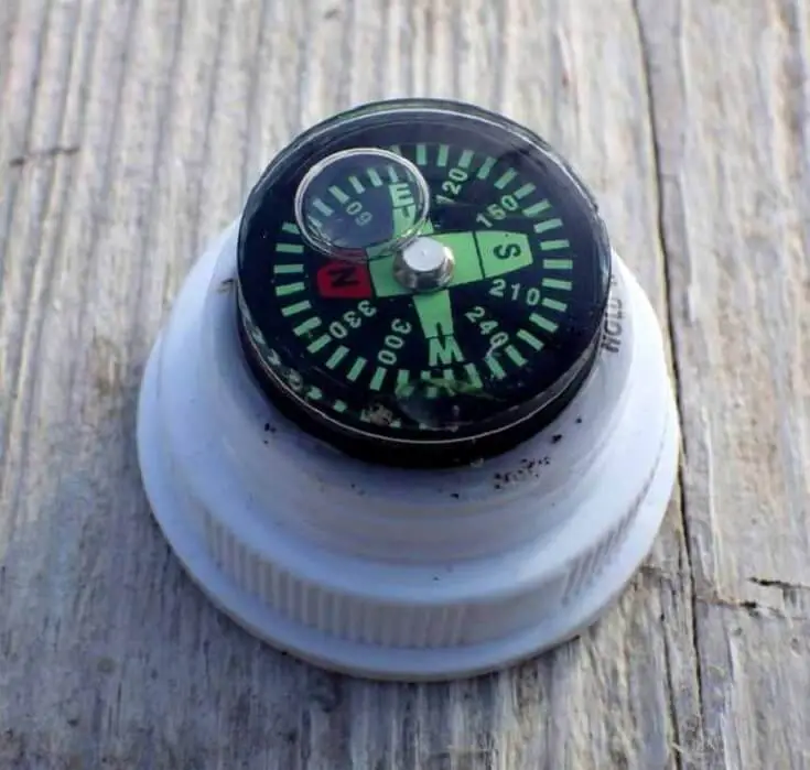 Miniature Compass On Cap