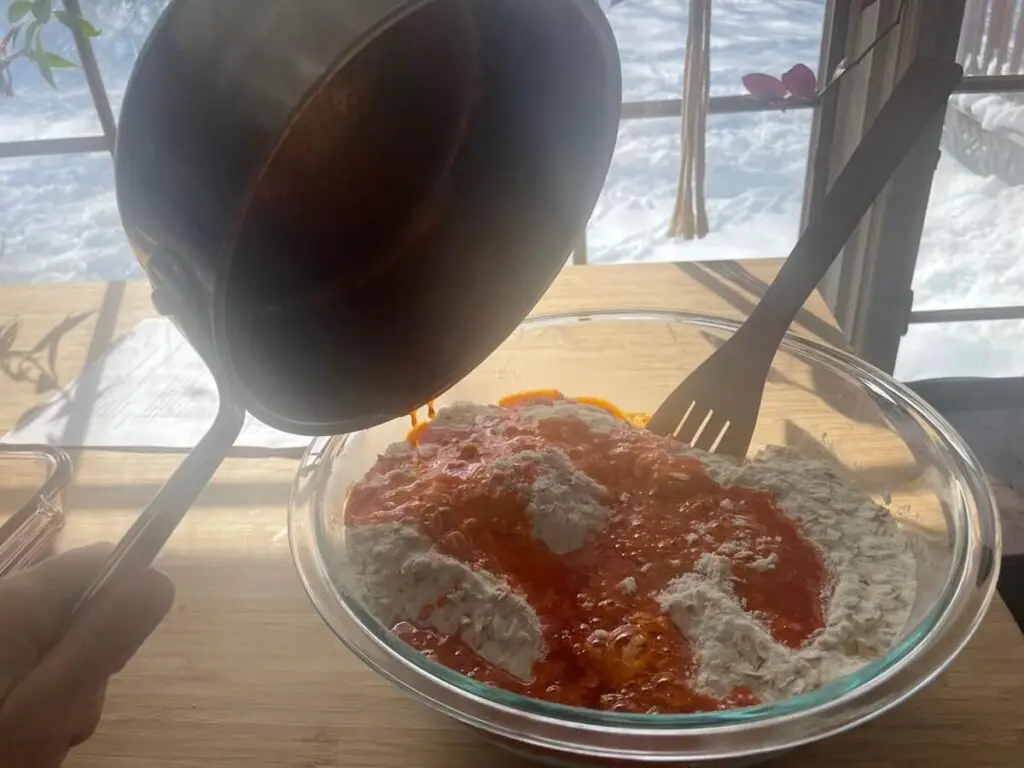 Mixing All Ingredients Together