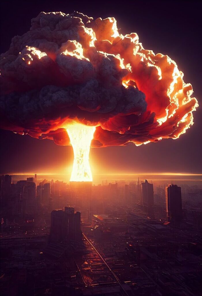 Nuclear Explosion in City