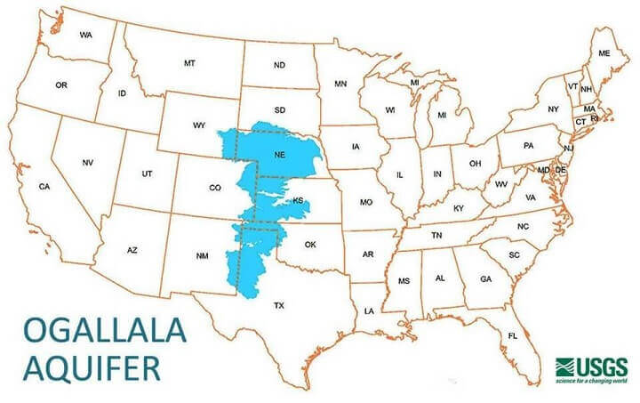Ogallala Aquifer Map