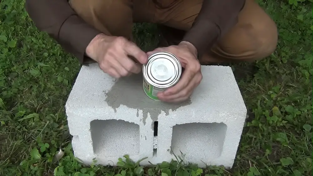 Opening Can With Concrete
