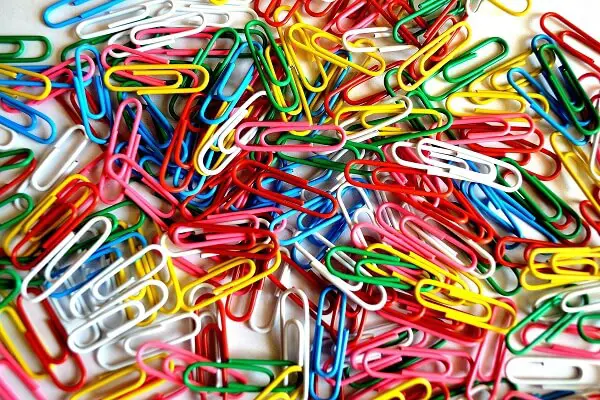 Paper Clips Colorful