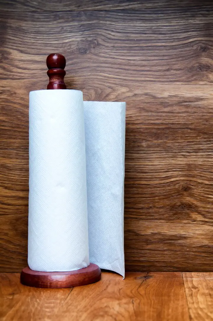 Paper Towel on Wooden Holder