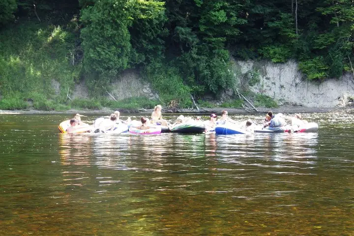 People Swimming In River