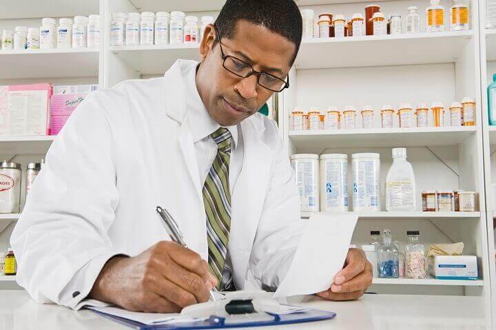 Pharmacist Writing Prescription