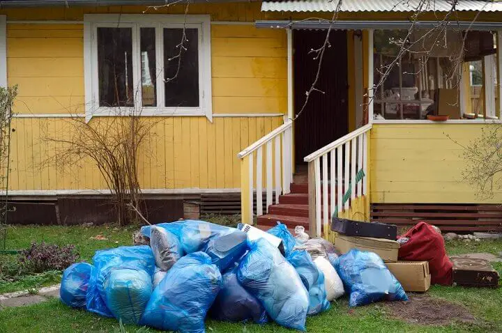 Pile of Garbage in Front Yard