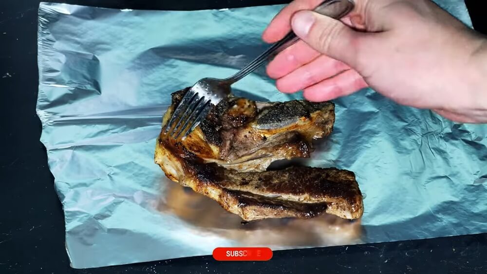 Place Meat in Foil