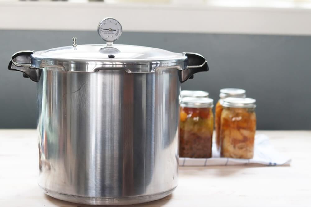 Pressure Canner with Canned Soup