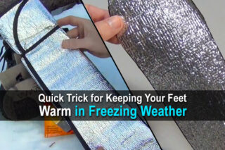 Quick Trick for Keeping Your Feet Warm in Freezing Weather