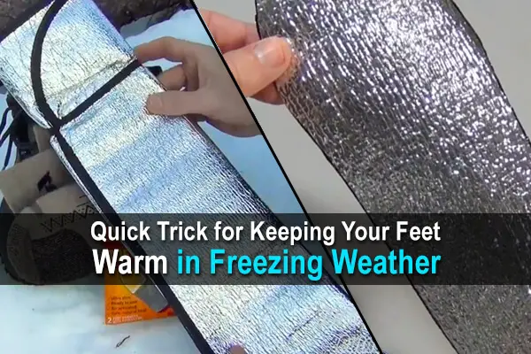 Quick Trick for Keeping Your Feet Warm in Freezing Weather