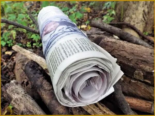 Rolled Newspaper