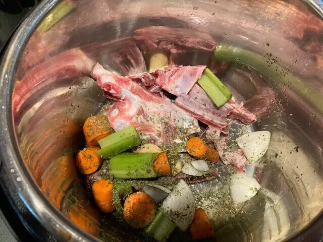 Roughly Chopped Ingredients In The Instant Pot