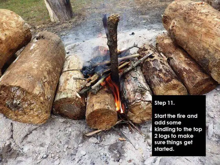 How to Build a Self-Feeding Fire that Lasts All Night