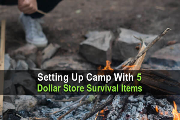 Setting Up Camp With Just 5 Dollar Store Survival Items