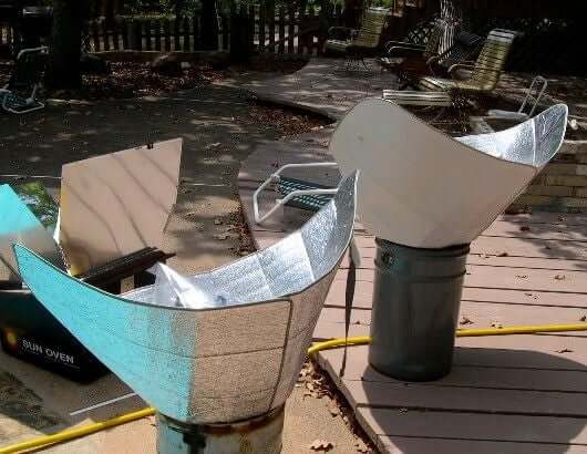 Solar Cooker from Car Sunshade
