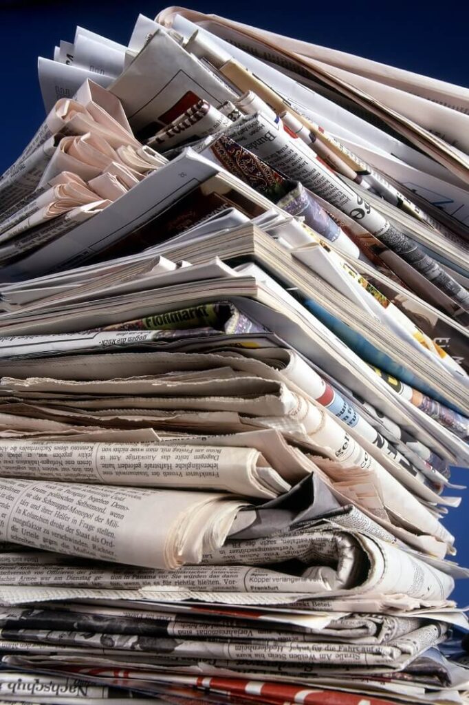 Stack Of Newspapers