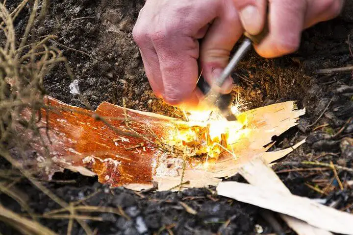 Starting a Fire with a Firesteel