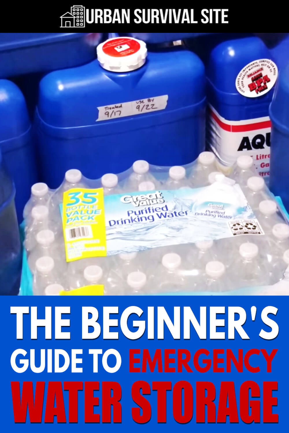 The Beginner's Guide To Emergency Water Storage | Urban Survival Site