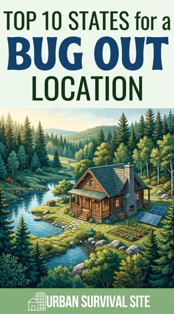 Top 10 States for a Bug Out Location