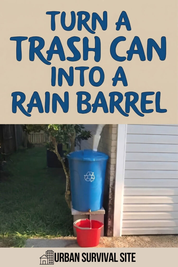 Turn a Trash Can Into a Rain Barrel