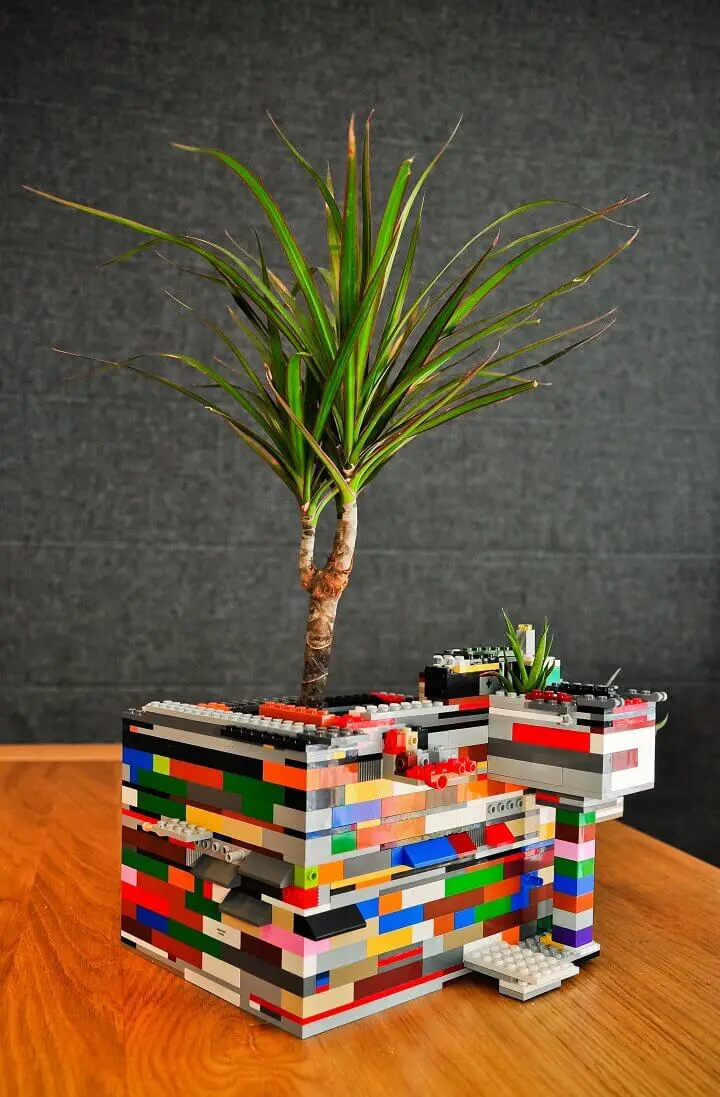 Upcycling Legos Into Planter