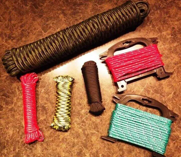 Various Rolls of Paracord