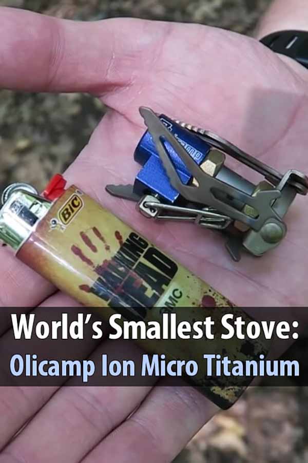World's Smallest Stove: Olicamp Ion Micro Titanium